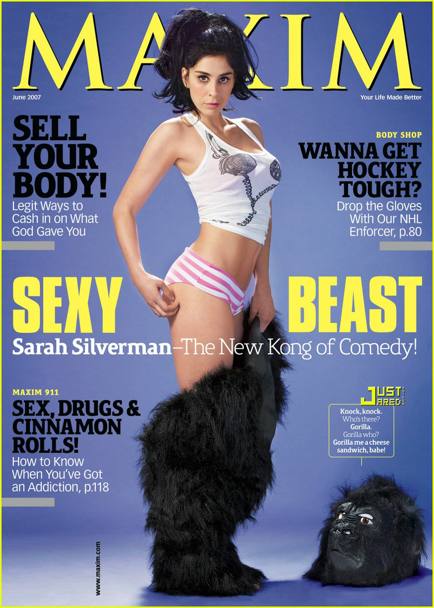 Sarah Silverman, comica americana politicamente molto scorretta, sexy a modo suo...